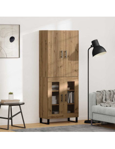 Credenza 2 pcs Rovere artigianale 69,5 x 34 x 180 cm