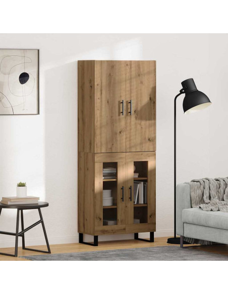 Credenza 2 pcs Rovere artigianale 69,5 x 34 x 180 cm