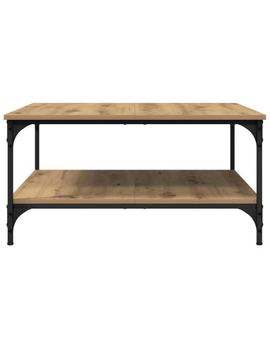 Tavolino da salotto rovere artigianale 80 x 80 x 40 cm