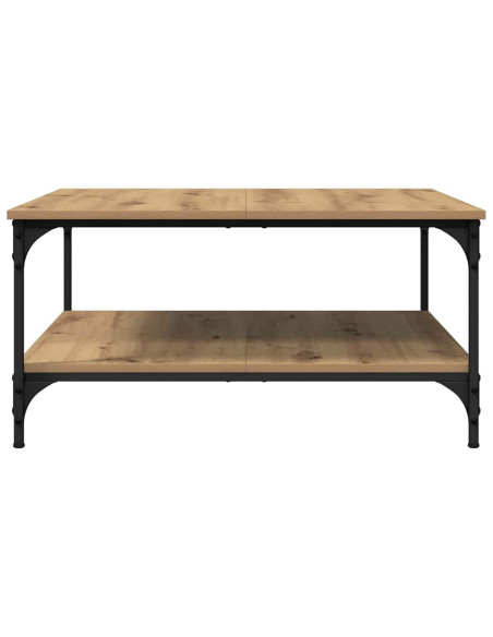 Tavolino da salotto rovere artigianale 80 x 80 x 40 cm