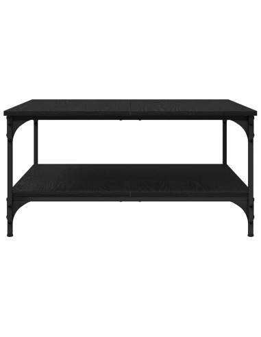 Tavolino da salotto Rovere nero 80 x 80 x 40 cm