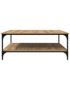 Tavolino da salotto rovere artigianale 100 x 100 x 40 cm