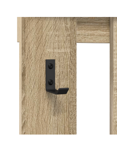 Appendiabiti a muro Rovere Sonoma 100 x 10 x 100 cm