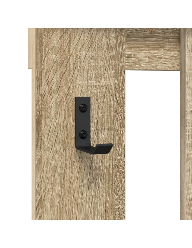 Appendiabiti a muro Rovere Sonoma 100 x 10 x 100 cm