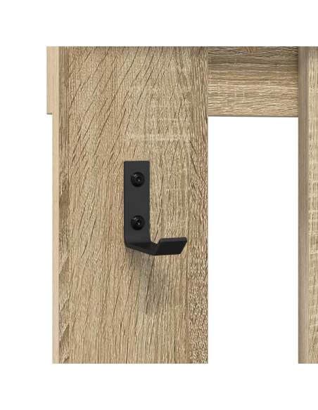 Appendiabiti a muro Rovere Sonoma 100 x 10 x 100 cm