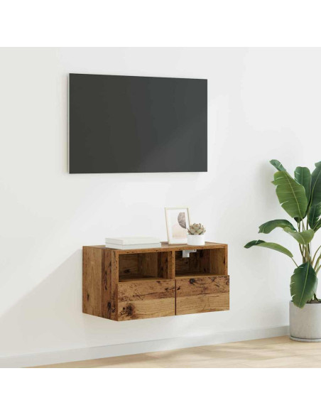 Mobile TV da parete Legno vecchio 60 x 30 x 30 cm