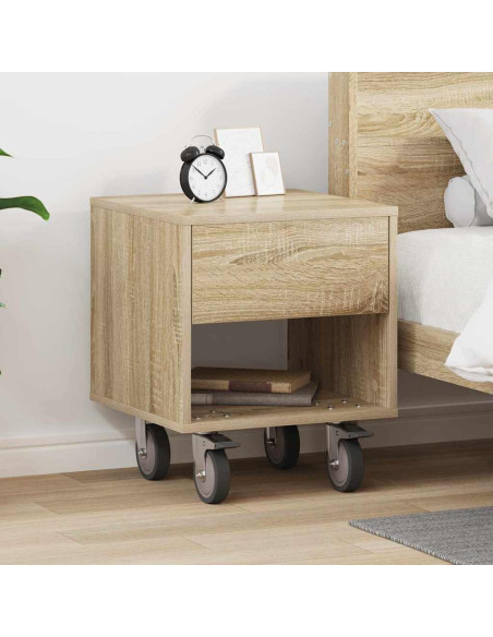 Comodino Rovere Sonoma 40,5 x 40 x 48 cm Legno multistrato