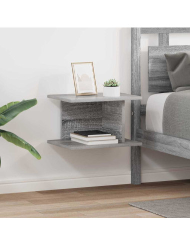 Comodino 2 pcs Grigio Sonoma 40 x 30 x 25 cm Legno multistrato