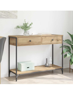 Tavolo consolle Rovere artigianale 100 x 34,5 x 75 cm
