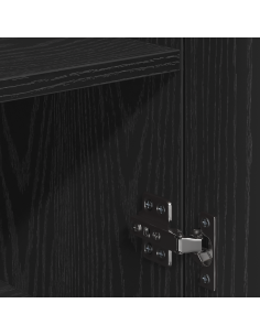 Credenza Rovere Nero 78 x 38 x 80 cm Legno multistrato