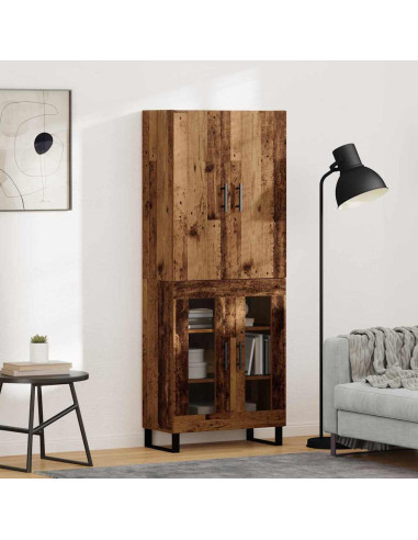 Credenza 2 pcs Legno vecchio 69,5 x 34 x 180 cm