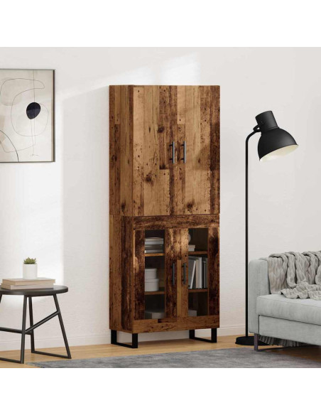 Credenza 2 pcs Legno vecchio 69,5 x 34 x 180 cm