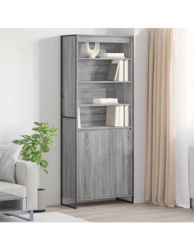 Armadi alti 2 pcs Grigio Sonoma 79 x 36 x 200 cm