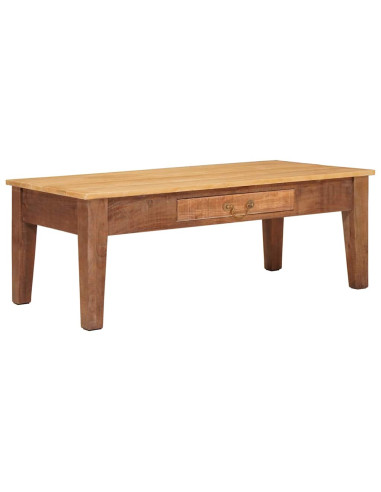 Tavolino da salotto con cassetto Marrone 110 x 55 x 40 cm