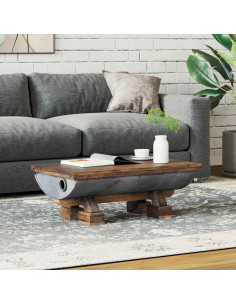 Tavolino da salotto Naturale 90 x 50 x 35 cm legno