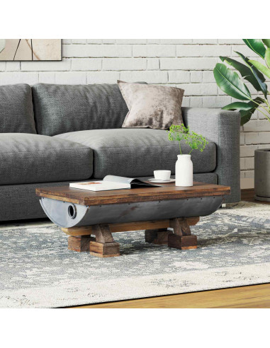 Tavolino da salotto Naturale 90 x 50 x 35 cm legno