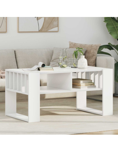 Tavolino da salotto Bianco 92 x 49,5 x 45 cm Legno multistrato