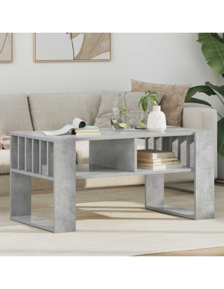 Tavolino da salotto Grigio cemento 92 x 49,5 x 45 cm