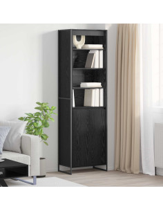 Armadi alti 2 pcs Rovere Nero 60 x 36 x 200 cm