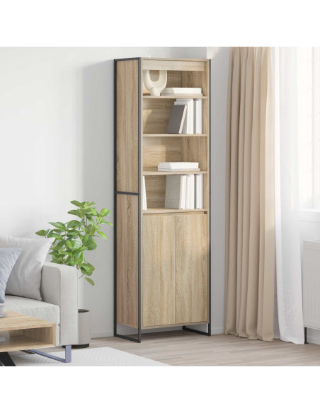 Armadi alti 2 pcs Sonoma 60 x 36 x 200 cm Legno multistrato