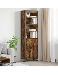 Armadi alti 2 pcs Quercia Fumosa 60 x 36 x 200 cm