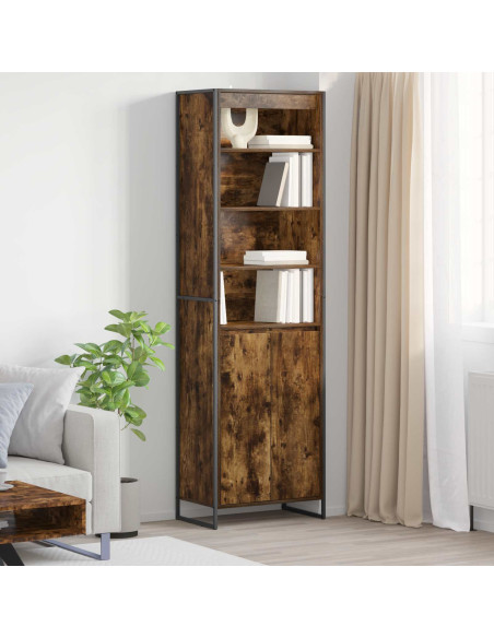 Armadi alti 2 pcs Quercia Fumosa 60 x 36 x 200 cm