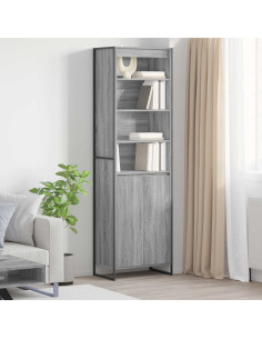 Armadi alti 2 pcs Grigio Sonoma 60 x 36 x 200 cm