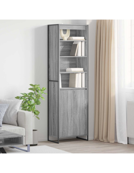 Armadi alti 2 pcs Grigio Sonoma 60 x 36 x 200 cm