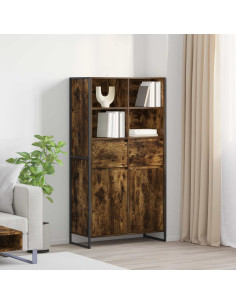 Credenza con cassetto 2 pcs Quercia Fumosa 81 x 36 x 150.5 cm