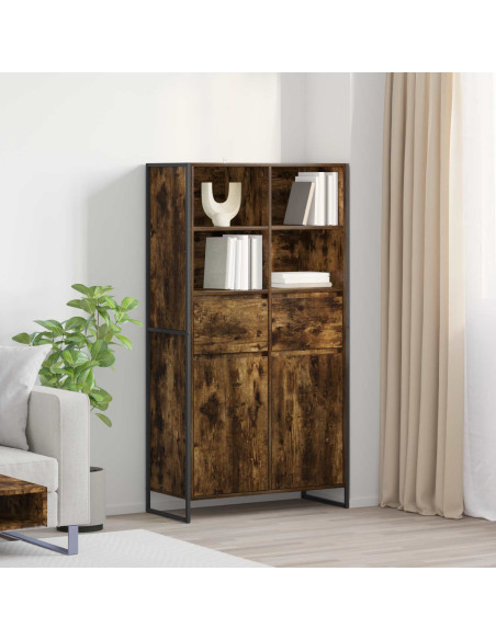 Credenza con cassetto 2 pcs Quercia Fumosa 81 x 36 x 150.5 cm