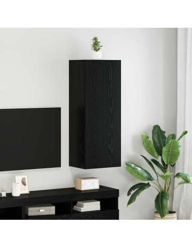 Mobile TV da parete Rovere Nero 40,5 x 30 x 102 cm