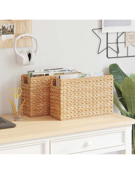 Ceste per Riviste 2 pcs Naturale 39 x 14 x 25 cm