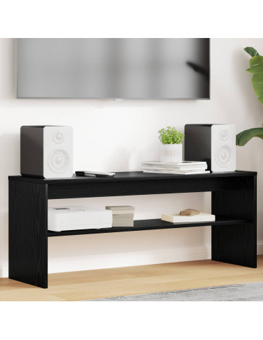 Mobile TV Rovere Nero 100 x 30 x 40 cm Legno multistrato