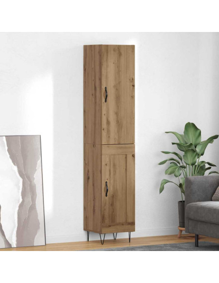 Credenza Rovere artigianale 34,5 x 34 x 90 cm Legno multistrato