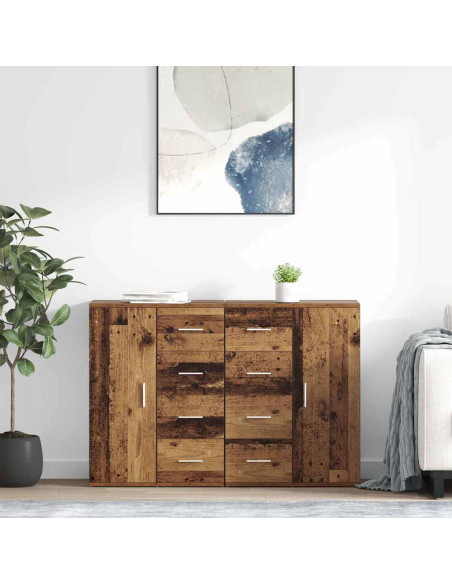 Sideboards Corona 2 pcs Legno vecchio 59 x 39 x 80 cm
