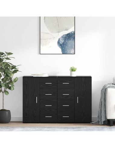 Sideboards Corona 2 pcs Rovere Nero 59 x 39 x 80 cm