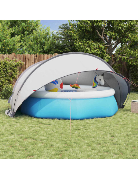 Dome Piscina Grigio e arancione 405 x 405 x 192 cm