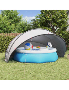 Dome Piscina Grigio e arancione 500 x 500 x 236 cm