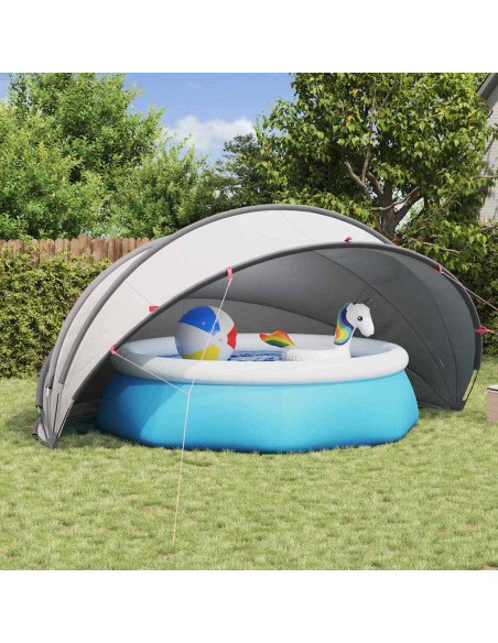 Dome Piscina Grigio e arancione 500 x 500 x 236 cm