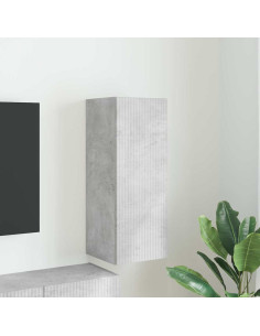 Mobile TV da parete Calcestruzzo 30 x 31 x 80 cm
