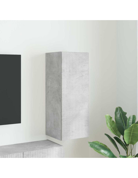 Mobile TV da parete Calcestruzzo 30 x 31 x 80 cm