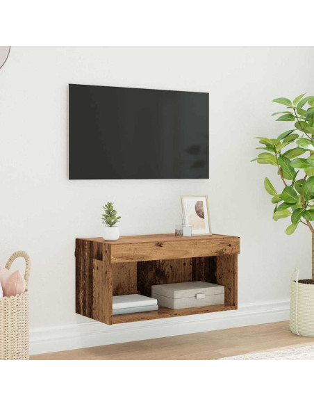 Set mobile TV con led Legno vecchio Legno multistrato