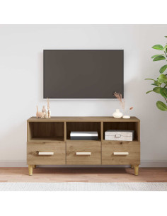 Mobile TV con cassetto Rovere Artigianale 102 x 35,5 x 50 cm