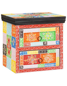 Armadio da Notte con cassetto 2 pcs Multicolore 40 x 30 x 40 cm