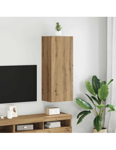 Mobile TV da parete Rovere artigianale 40,5 x 30 x 102 cm