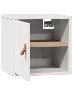 Pensile Bianco 31,5x30x30 cm in Legno Massello di Pino