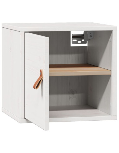 Pensile Bianco 31,5x30x30 cm in Legno Massello di Pino