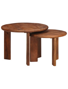 Tavoli da Caffè Nido 2 pcs Legno di mango massello