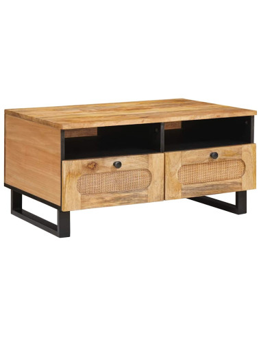 Tavolino da salotto Rovere artigianale 80 x 54 x 40 cm