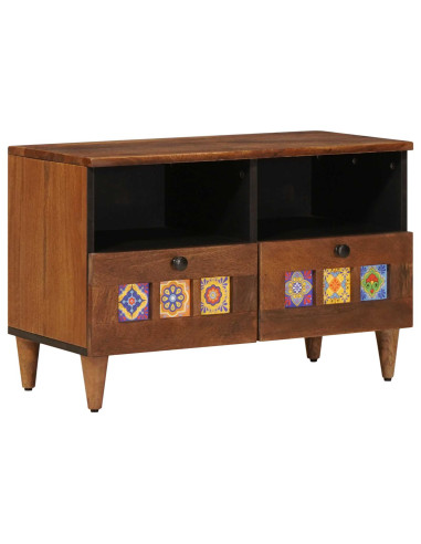 Tavolino da salotto con cassetto Marrone 80 x 54 x 40 cm